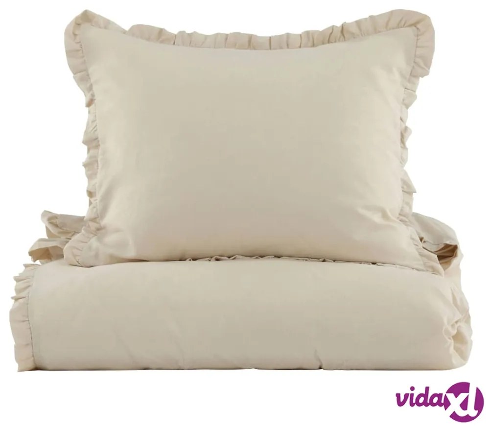 Venture Home Set da Letto Lias 200x150 cm Cotone Beige