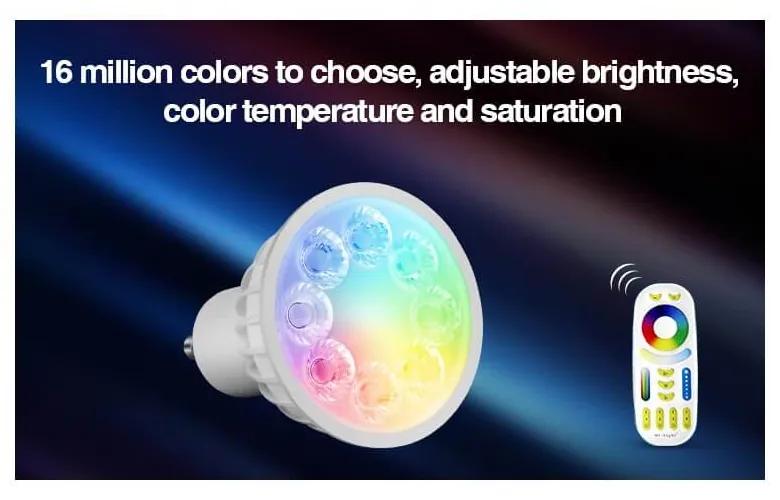 Faretto LED GU10 4W RGB+CCT Dimmerabile Colore RGB+CCT