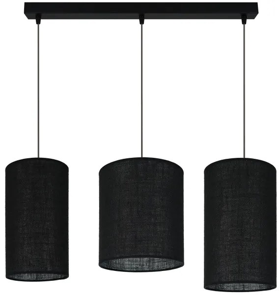 Brilagi - Lampadario a cavo TUBES 3xE27/15W/230V nero