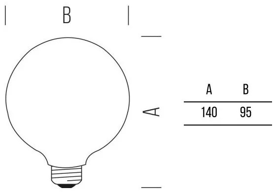 Globo 95 Stick 1055lm 8,5W E27 WW