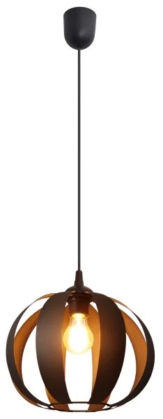 Lampadario a sospensione con filo NEWTON 1xE27/15W/230V nero