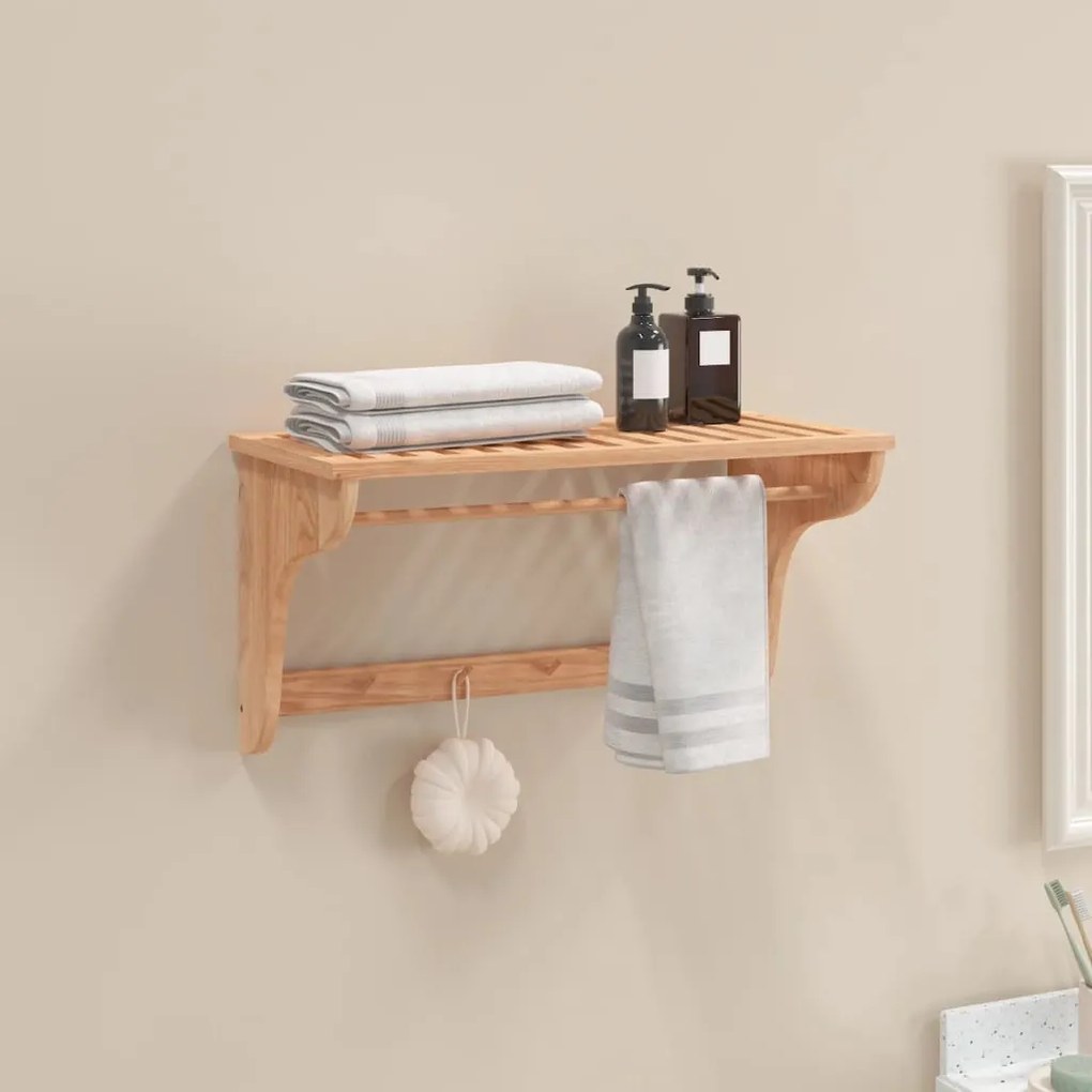 Portasciugamani 60x30x35 Cm İn Legno Massello Di Noce /
