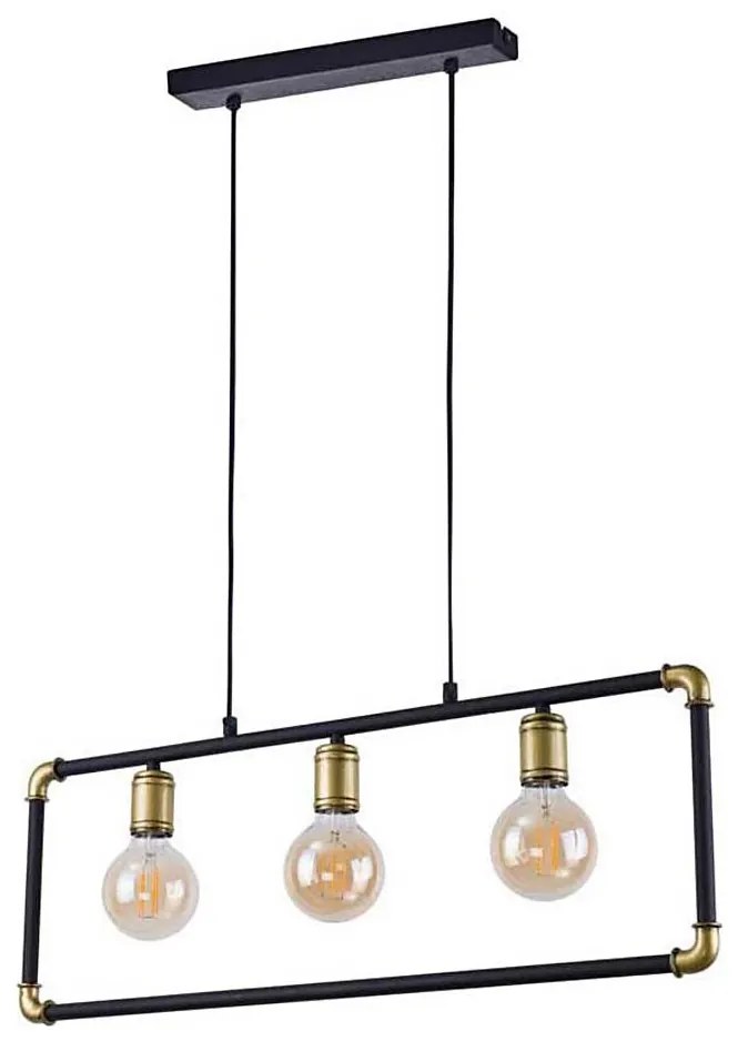 TK Lighting 4146 - Lampadario a sospensione con filo HYDRIA 3xE27/60W/230V