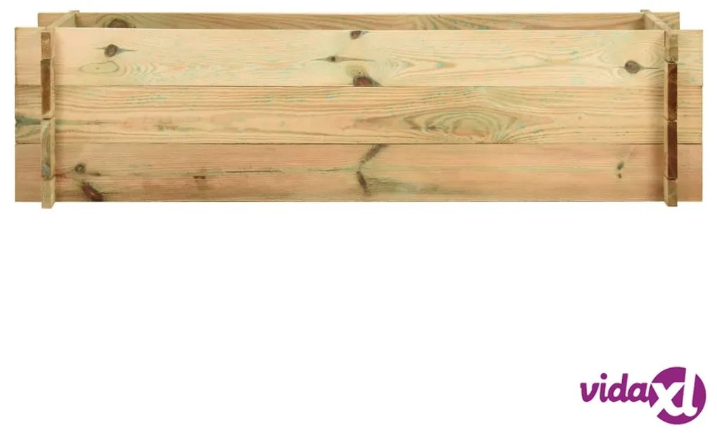 vidaXL Fioriera Giardino Letto Vegetale in Legno Impregnato 120 cm