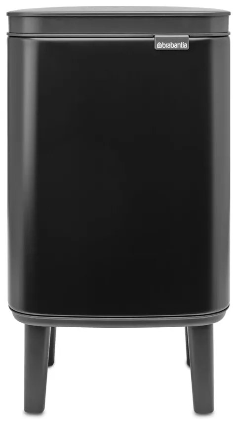 Cestino per la spazzatura nero opaco in acciaio 4 l Bo Hi – Brabantia