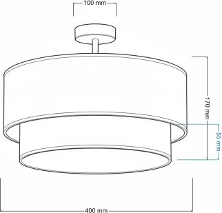 Brilagi-LED Plafoniera per bambini BOBO 1xE27/60W/230V Ø 40 cm crema/verde/giungla
