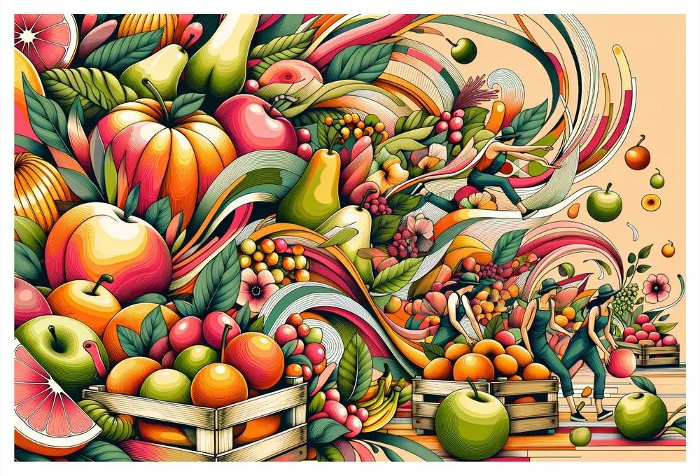 Quadro su tela – Esplosione di frutta