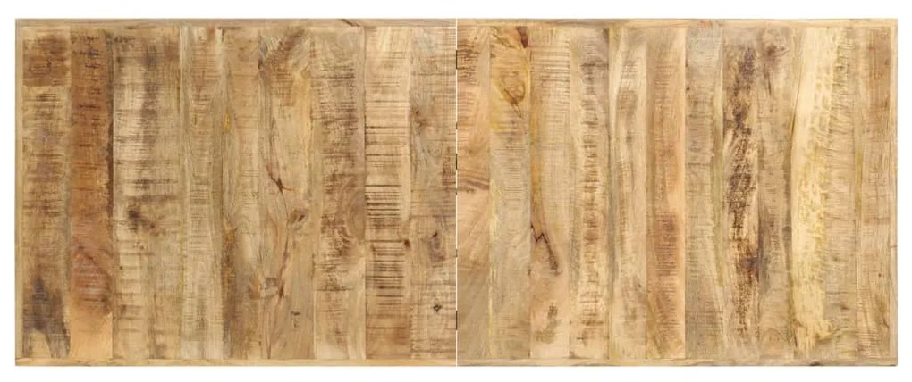 Tavolo da bar 180x70x107 cm in legno ruvido di mango