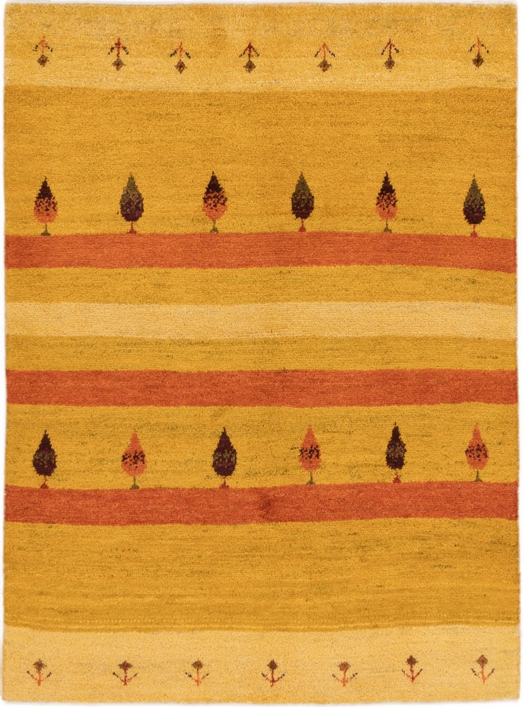 Gabbeh Tappeto persiano 200 x 150 Giallo (Iran) Annodato A Mano