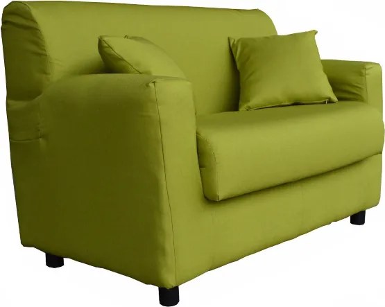 Divano 2 posti Verde - tessuto sfoderabile 124 cm BOLOGNA