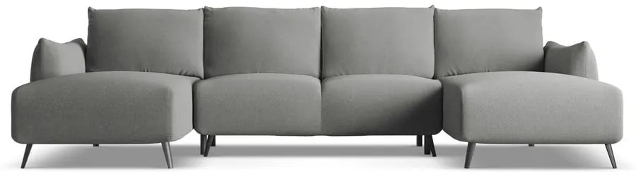 Divano angolare grigio chiaro Malie – Makamii