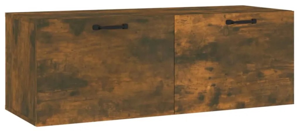 Mobile pensile rovere fumo 100x36,5x35 cm legno multistrato