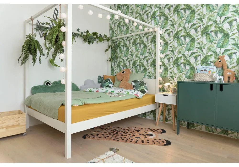 Letto bianco per bambini 140x200 cm PINO CANOPY - Vipack