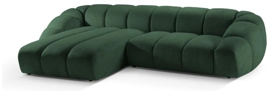 Divano angolare verde (con penisola a sinistra) Diana – Micadoni