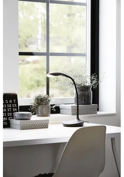 Markslöjd 106094 - Lampada da tavolo LED dimmerabile con USB SWAN LED/4,6W/230V