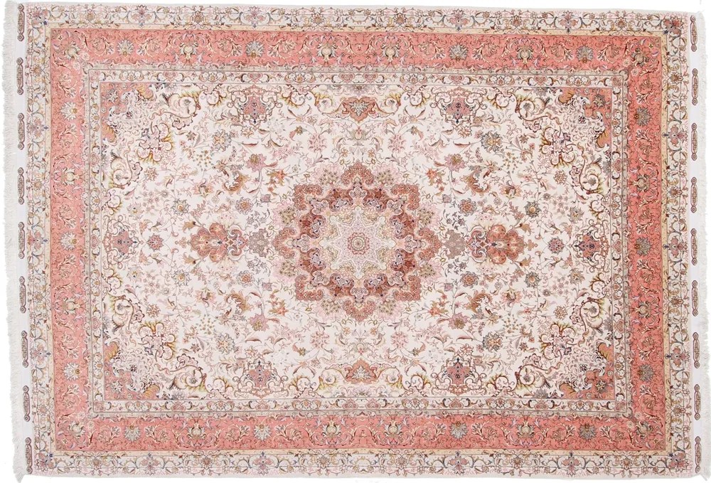 Tabriz Tappeto persiano 250 x 350 Rosa (Iran) Annodato A Mano