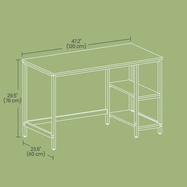 Scrivania SOLEA marrone/nera