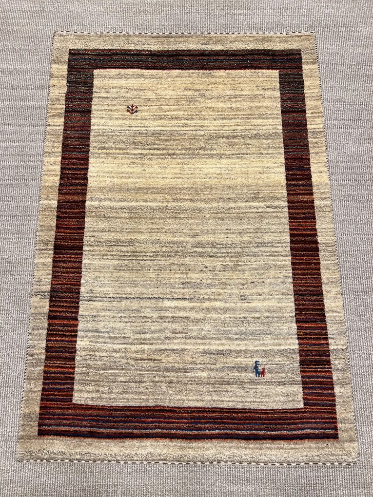 Gabbeh Tappeto persiano 110x160 Beige (Iran) Annodato A Mano