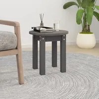 Tavolino da Salotto Grigio 35x35 cm in Legno Massello di Pino cod mxl 25437