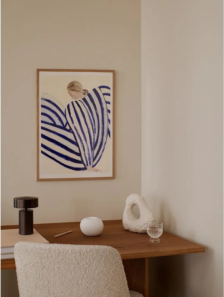 Poster 30x40 cm Blue Stripe at Concorde – Sofia Lind – The Poster Club