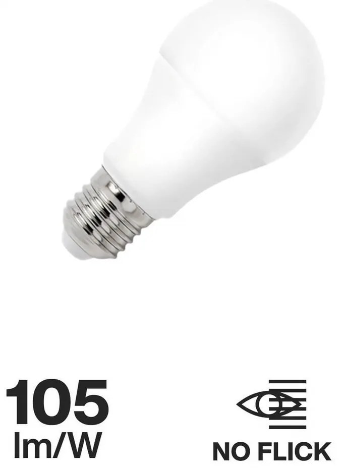 Lampada LED E27 15W A60 105lm/W Colore Bianco Freddo 6.000K