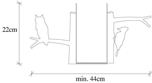 Fermalibri 22x44 cm nero