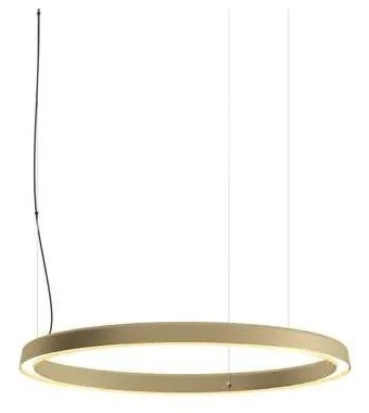 Luceplan - Compendium Circle Lampada LED a Sospensione Ø72 Ottone Luceplan