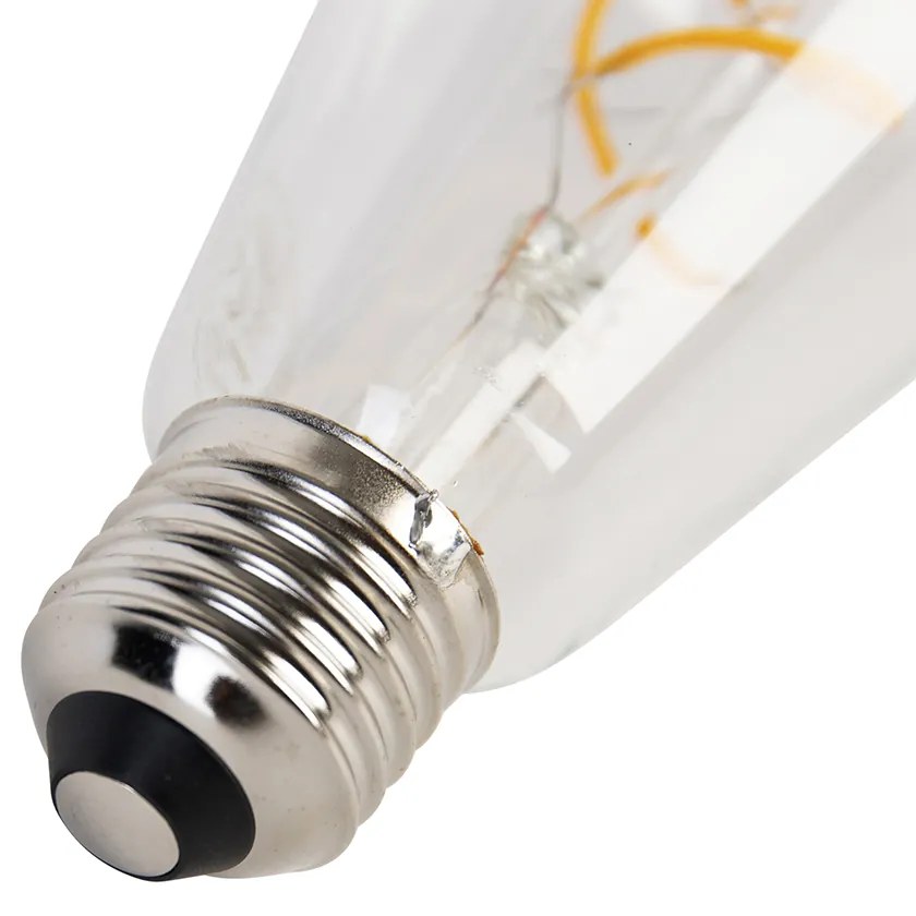 Set di 5 Lampadine LED E27 a Filamento Spirale ST64 5W 400 lm 2200K