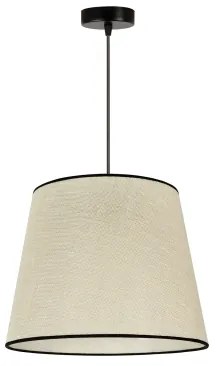 Duolla - Lampadario a sospensione con filo YUTE 1xE27/15W/230V diametro 38 cm grigio/nero