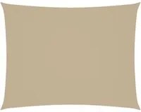 Parasole a Vela Oxford Rettangolare 3,5x5 m Beige