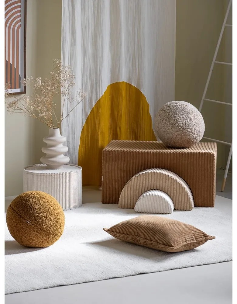 Gioco per psicomotricità marrone in velluto a coste 3 pz altezza totale 37 cm 75x49 cm Rainbow Montessori – Wigiwama