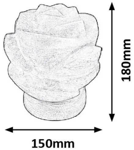 Rabalux 2676 - Lampada al sale FLORES 1xE14/15W/230V