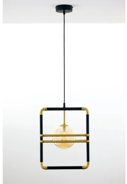 Jupiter 2025 - Lampadario a sospensione con filo FIORI 1xG9/10W/230V nero/oro/beige