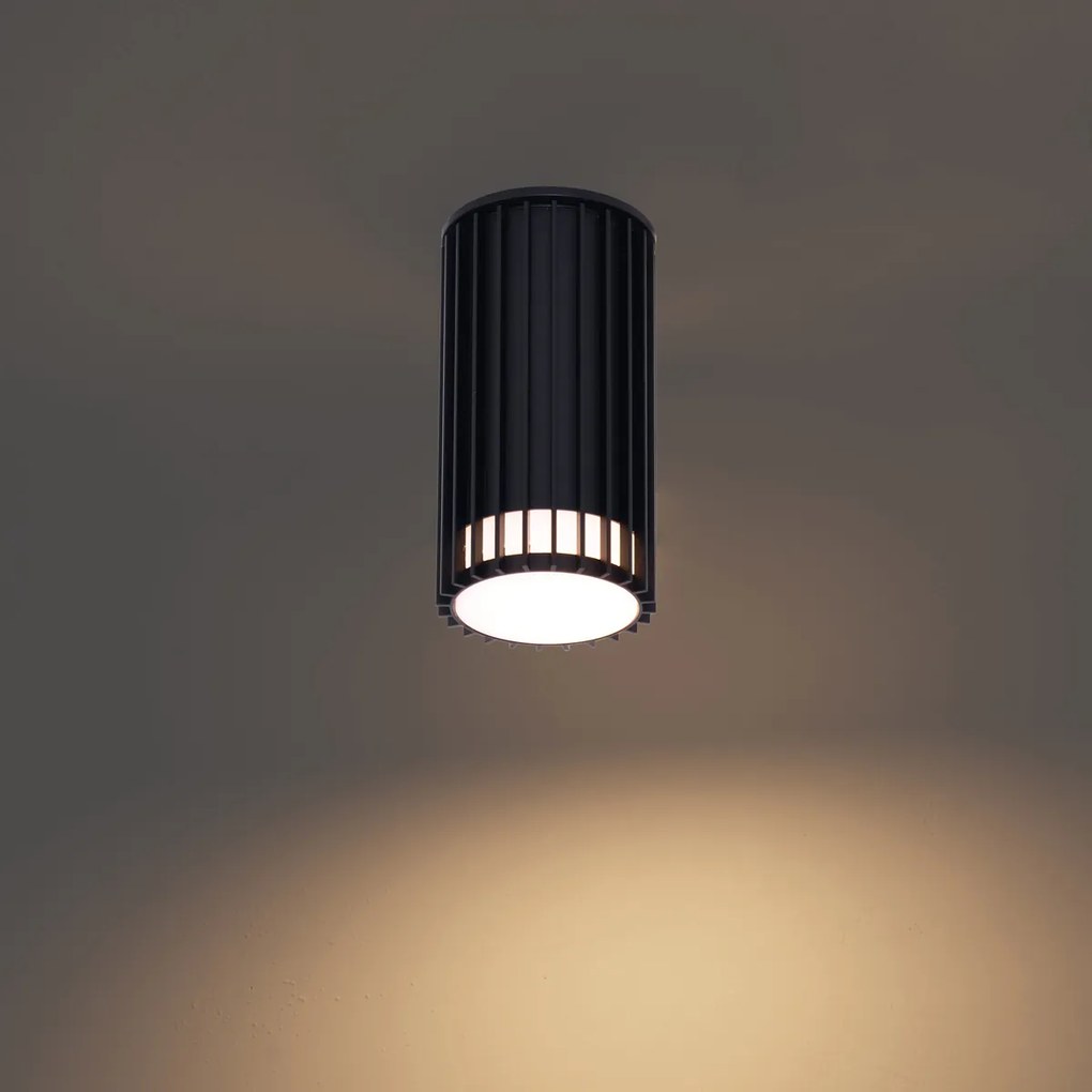 Plafoniera da esterno di design nera IP44 - Boris