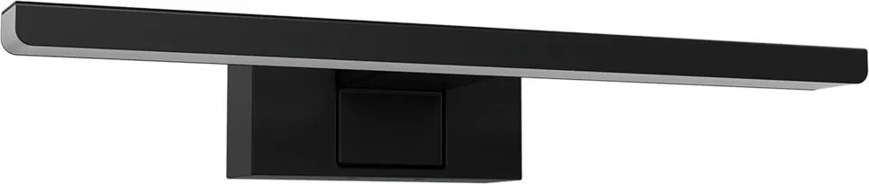 Lampada LED da Specchio 30cm Nera 6W IP54 Tripla Installazione Colore Bianco Naturale 4.000K
