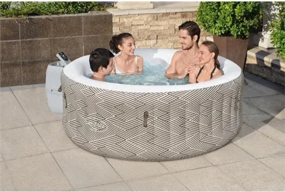 Piscina Idromassaggio Gonfiabile 180x66 cm Tonda Lay-Z-Spa Madrid AirJet Bestway 60055