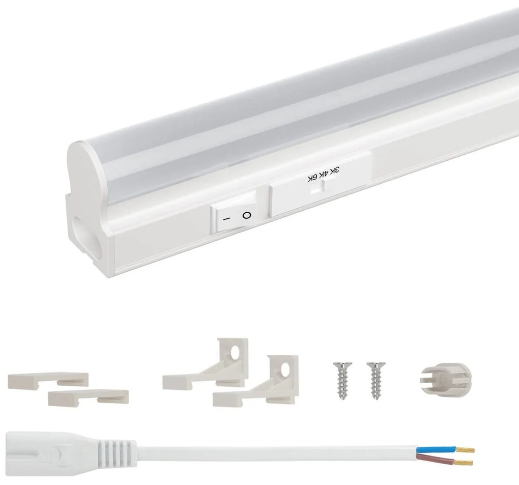 Tubo LED Integrato T5 9W 60cm CCT Bianco Variabile Angolo 160°