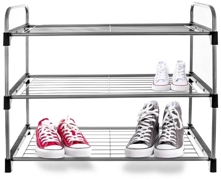 Scarpiera in metallo color argento - Orion