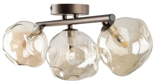 Lampadario a incasso LAVA 3xG9/8W/230V bronzo/fumé beige