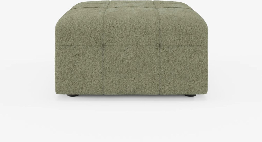 Mosaic pouf e modulo in bouclé - 96x77 cm design capitonné in tessuto smacchiabile T21