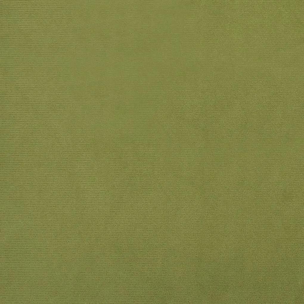 Poggiapiedi Verde Chiaro 78x56x32 cm in Velluto