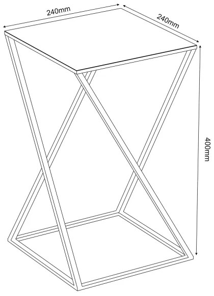 Portafiori 40x24 cm nero