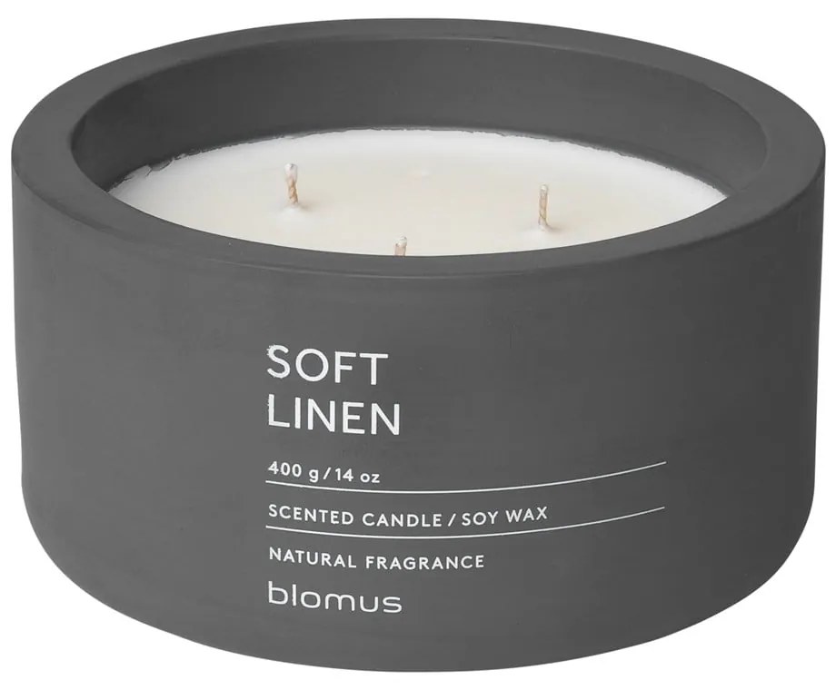 Candela di soia profumata tempo di combustione 25 h Fraga: Soft Linen - Blomus