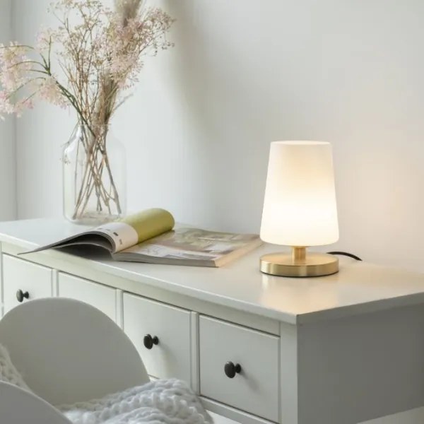 Paul Neuhaus 4146-60 - Lampada da tavolo LED Dimmerabile SONJA 1xG9/3W/230V ottone