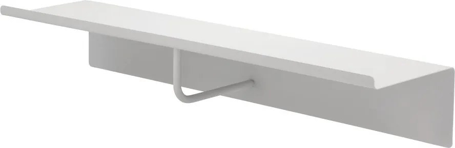 Attaccapanni da parete grigio chiaro in acciaio con scaffale 21,5 cm A-Coat – Zone