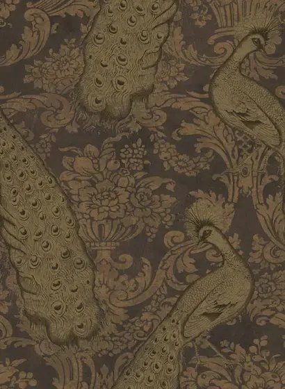 Cole & Son Carta da parati Byron - Black/ Gold