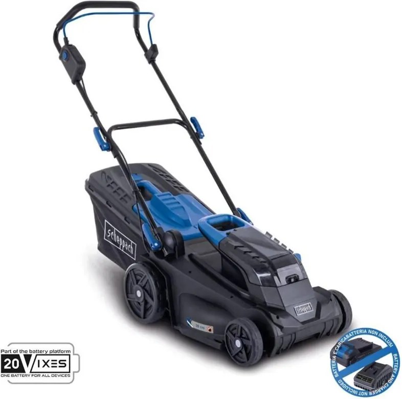 Scheppach - Rasaerba 4in1 brushless 2x20v 38cm senza batteria ixes bc-mp380-x
