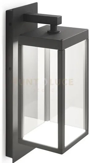 Ges771- applique esterna grigio antracite a led 4000k 650lm 13w ip5...