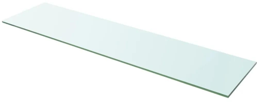Mensole in vetro trasparente 2 pz 100x25 cm