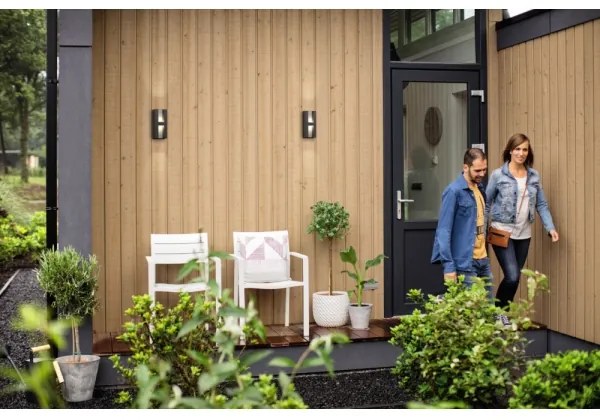 Philips 17351/93/P0 - Applique a LED da esterno SHADOW 2xLED/4,5W IP44